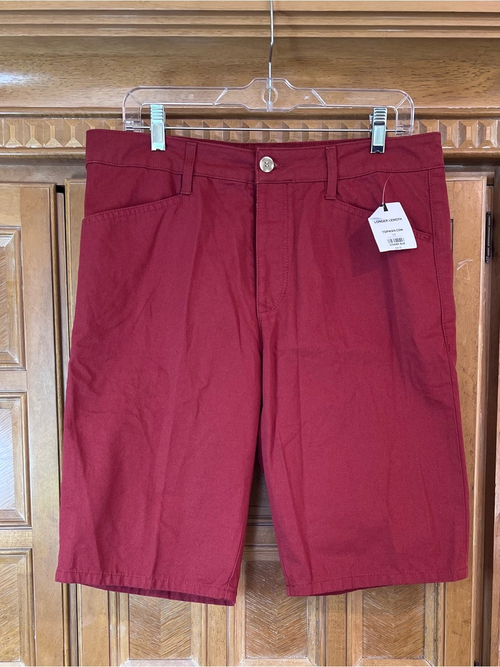 Men's Red Casual Shorts - Brand Not Visible